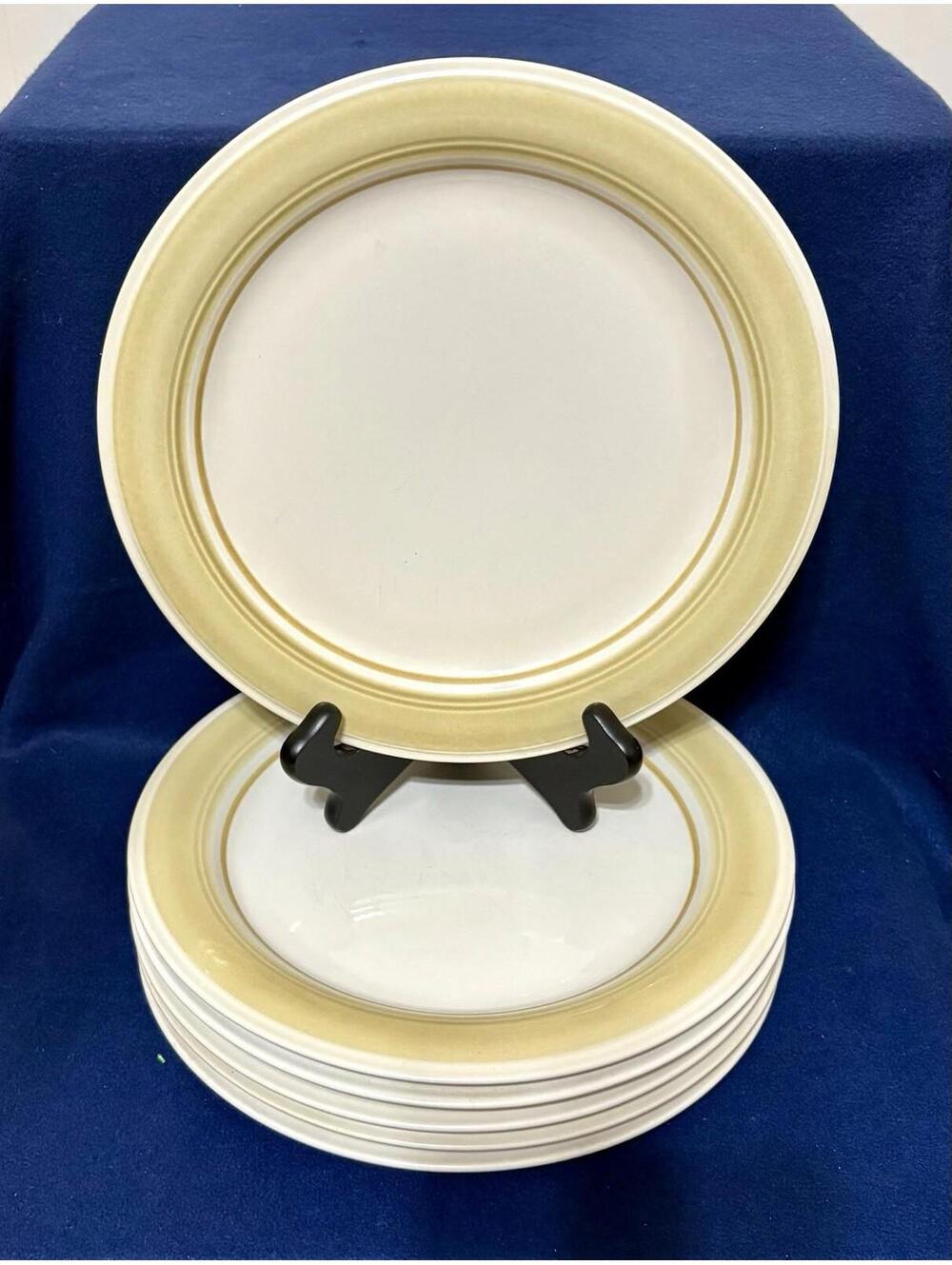 Vintage Impressions By Daniele Pebble Shore Dinner Plates- Set of 6